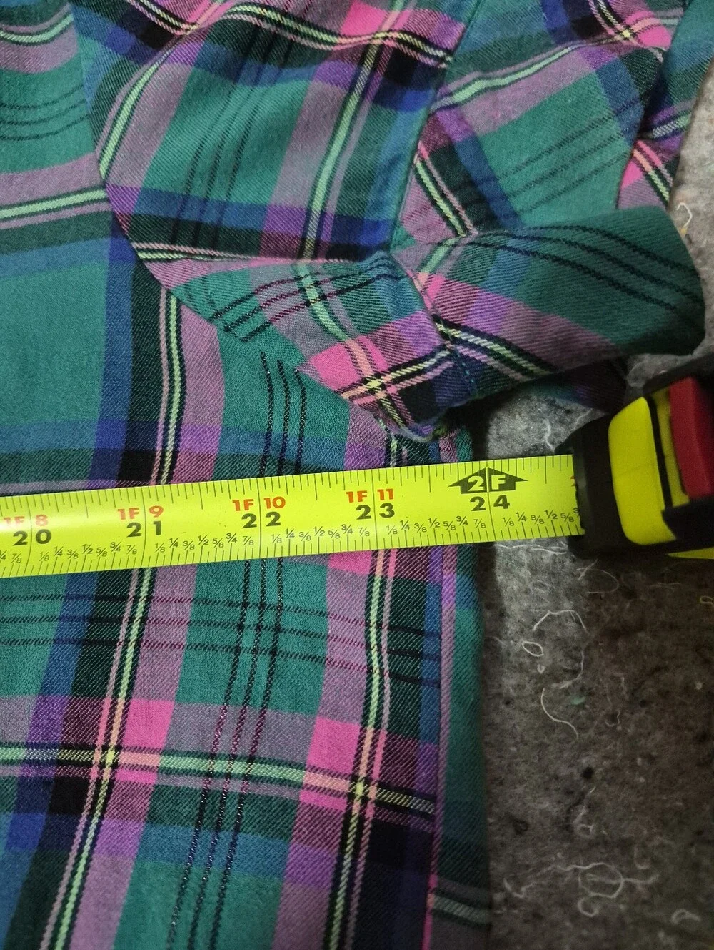 Victoria's Secret Plaid Pajama Short Set L Green Pink Cotton Modal 2pc
